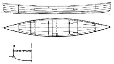 17' Hazelnut Open Canoe