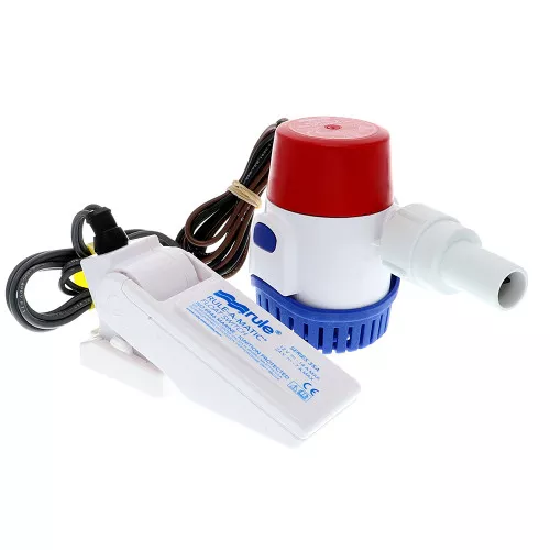 25DA-35A Rule 500 GPH Standard Bilge Pump Kit w/Float Switch - 12V