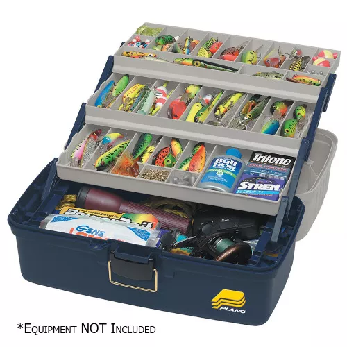 613306 Plano Three-Tray Fixed Compartment Tackle Box XL