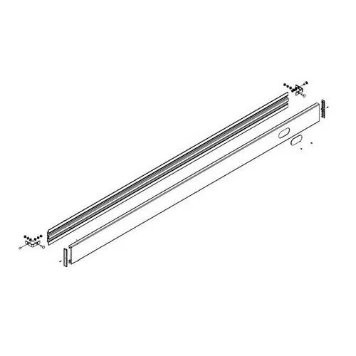 Aluminum & EON 8' End Board DA-0067