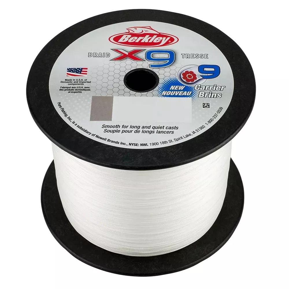 Berkley x9 Braid Crystal 8lb 2188 yds X9BBK8CY 1486907