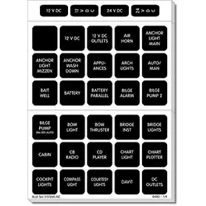 Blue Sea 4217 Square Format Label Set - 120