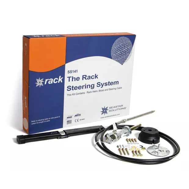 Dometic Rack Steering System 20 Foot Cable with Helm & Bezel