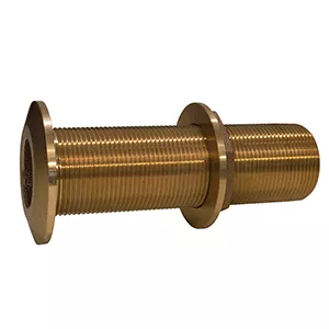 GROCO 1-1/2' Bronze Extra Long Thru-Hull Fitting w/Nut
