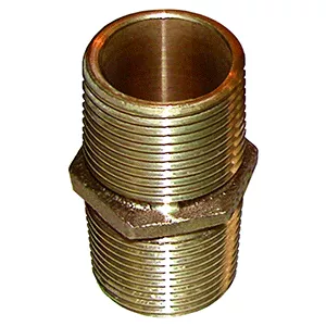 GROCO Bronze Pipe Nipple - 1/2' NPT