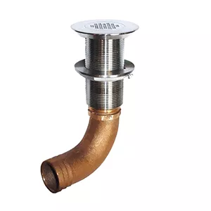 GROCO Deck Scupper 90 Degree 1-1/2' Hose Connection