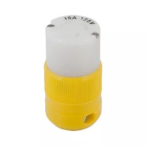 Marinco Locking Connector - 15A, 125V - Yellow