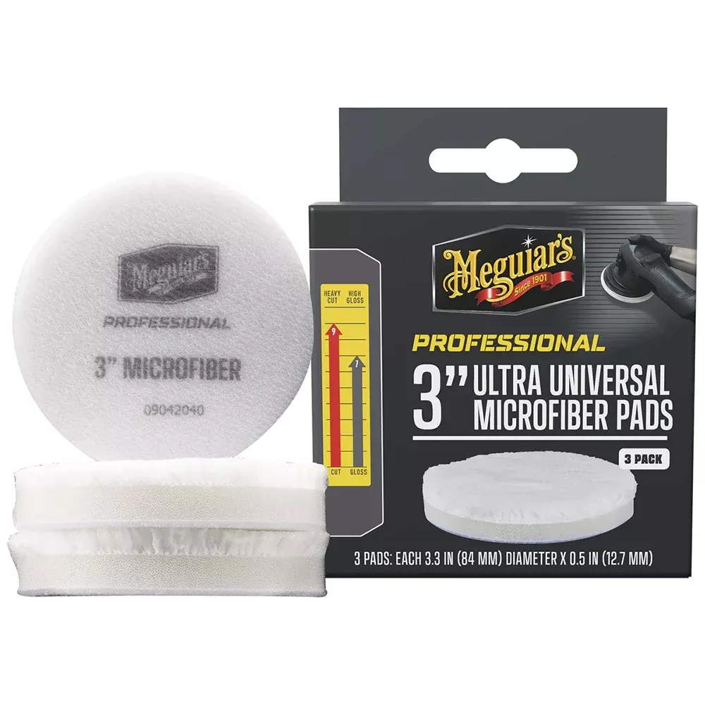Meguiar's Professional 3" Ultra Universal Microfiber Pads *3-Pack [M3M