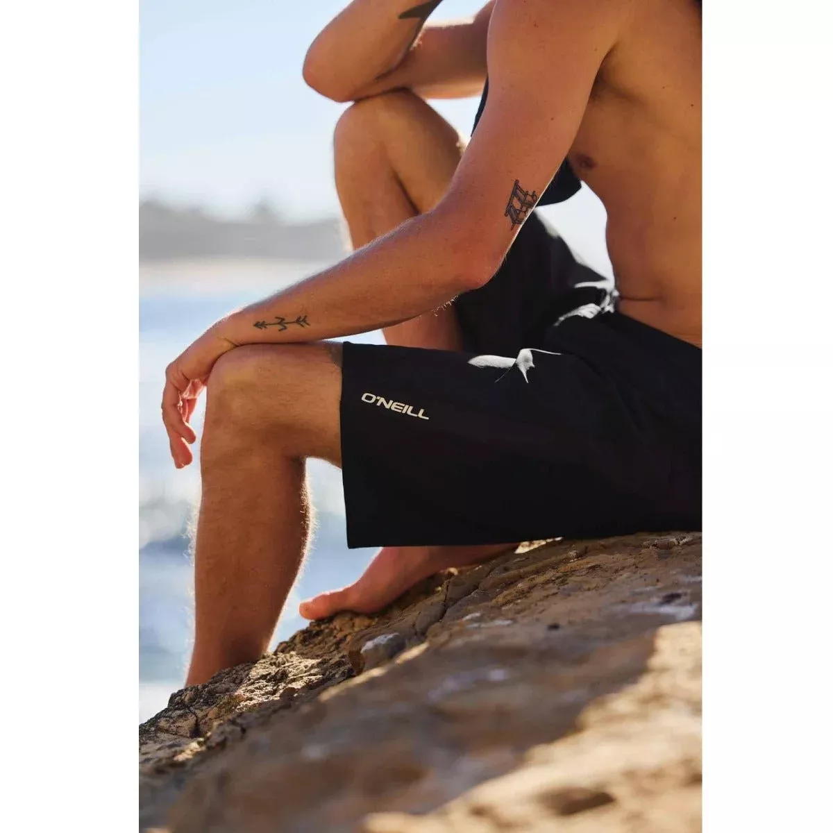 O'Neill Superfreak Solid Boardshorts in Black