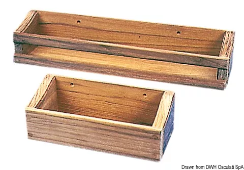 Osculati 71.326.60 - ARC Multipurpose Teak Object Holder 335×64×75 mm
