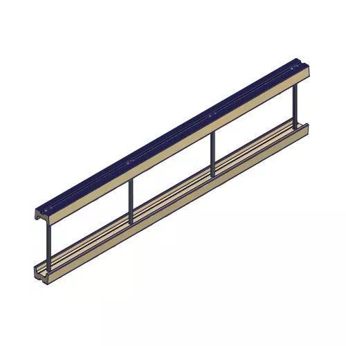 PolyDock 6' End Connector 69.240" - Tan