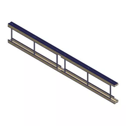 PolyDock 8' Custom PolyDock Connector 102.136" mid notched - Tan