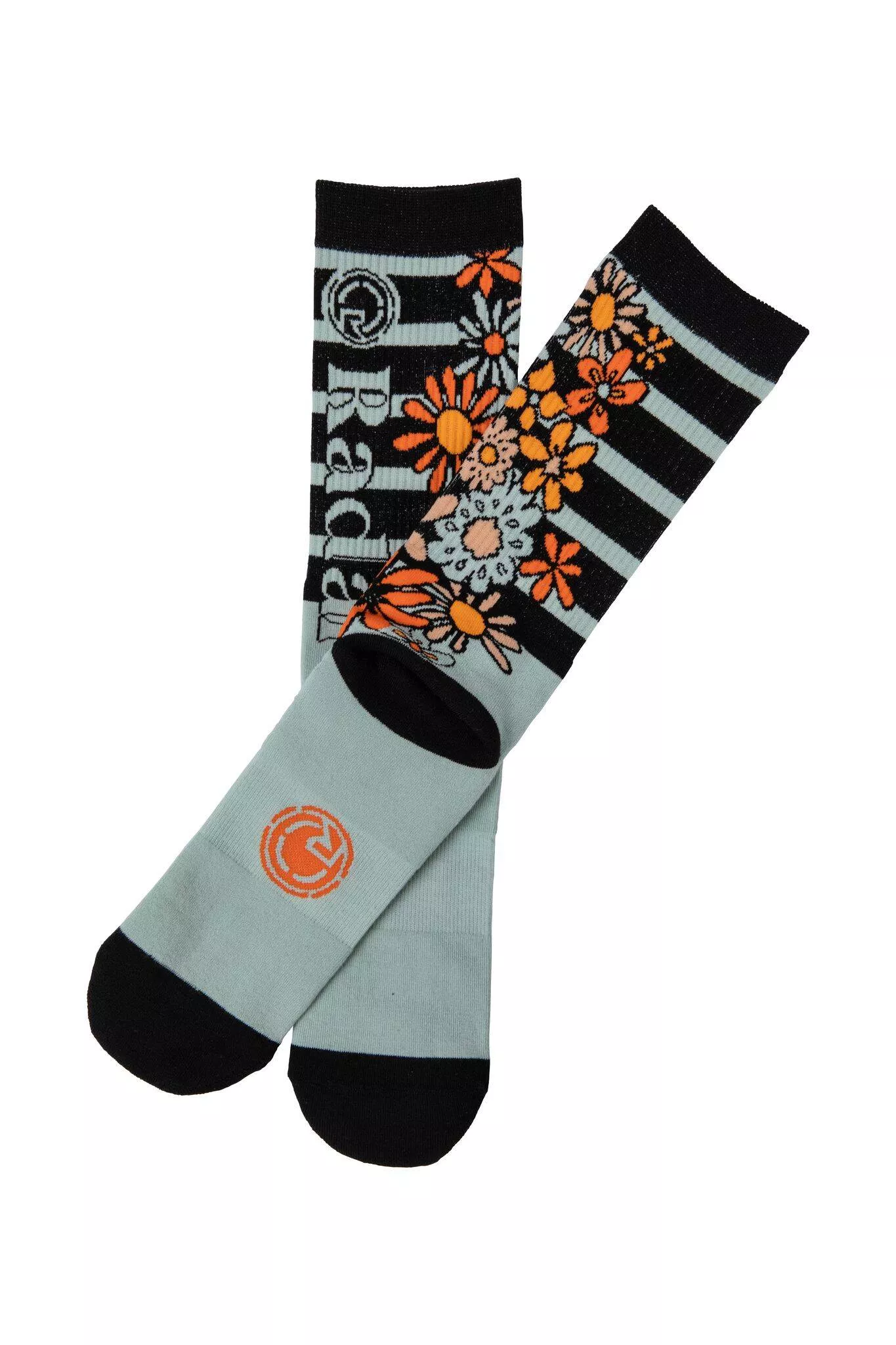 Radar Crew Socks - Flower Power - OSFM