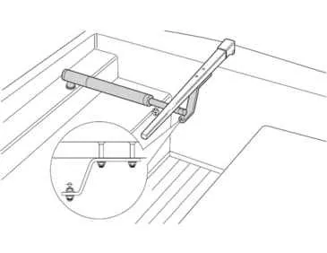 Raymarine 1" Tiller Bracket - D009
