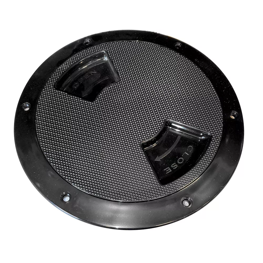 SeaDog Textured Quarter Turn Deck Plate Black 8 3361871