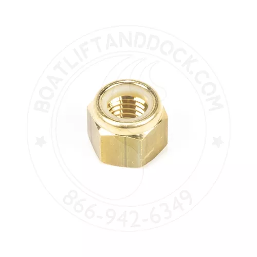 Shoremaster -3/8"-16 Lock Nut w/ Nylon InsertBRASS- 1001805