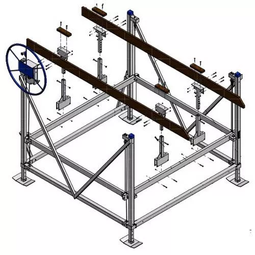 ShoreMaster Pontoon Rail Kit for Straight Rack