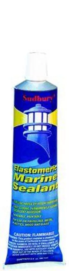 SUDBURY ELASTOMERIC WHITE MARINE SEALANT - 3oz