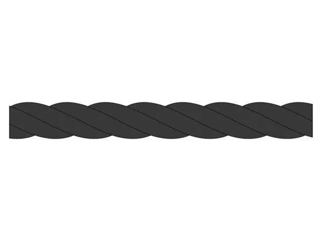 Talamex Superlene Black 16 mm 140 m
