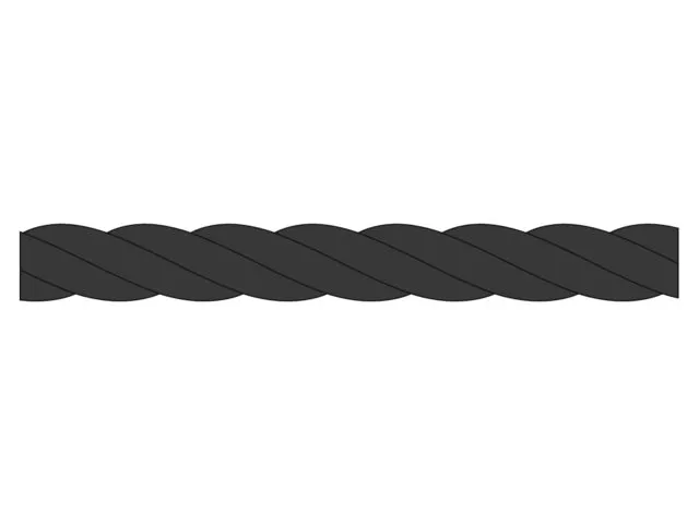 Talamex Tiptolest 3-Strand Black 16mm 140m