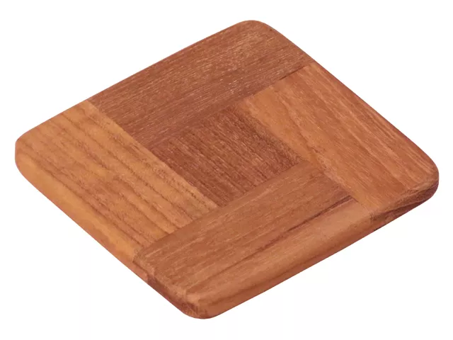 Teak Coasters 93x93 mm – Set of 4