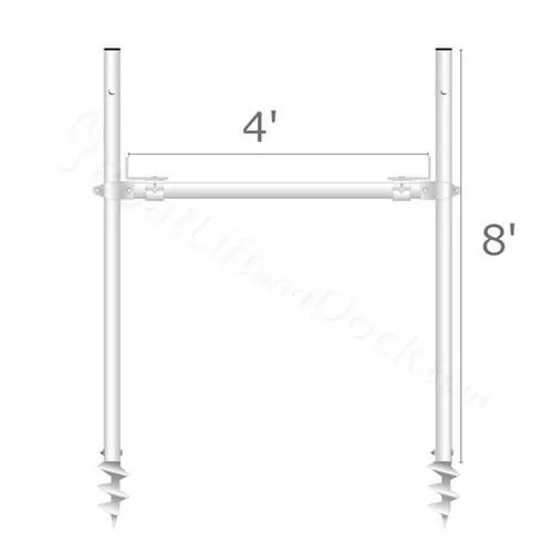 Traditional 4ft Wide H-Frame with 8ft Legs