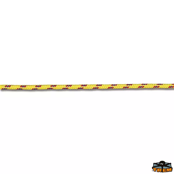 Trem T8204000 - Ibiza Multicolor Polyester Braided Rope Yellow Color Diameter 4 mm 200 Meter