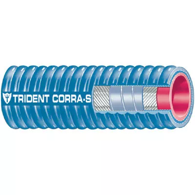 Trident Hose 2 Blue Corrg Sil Exhaust Hose 252V2004