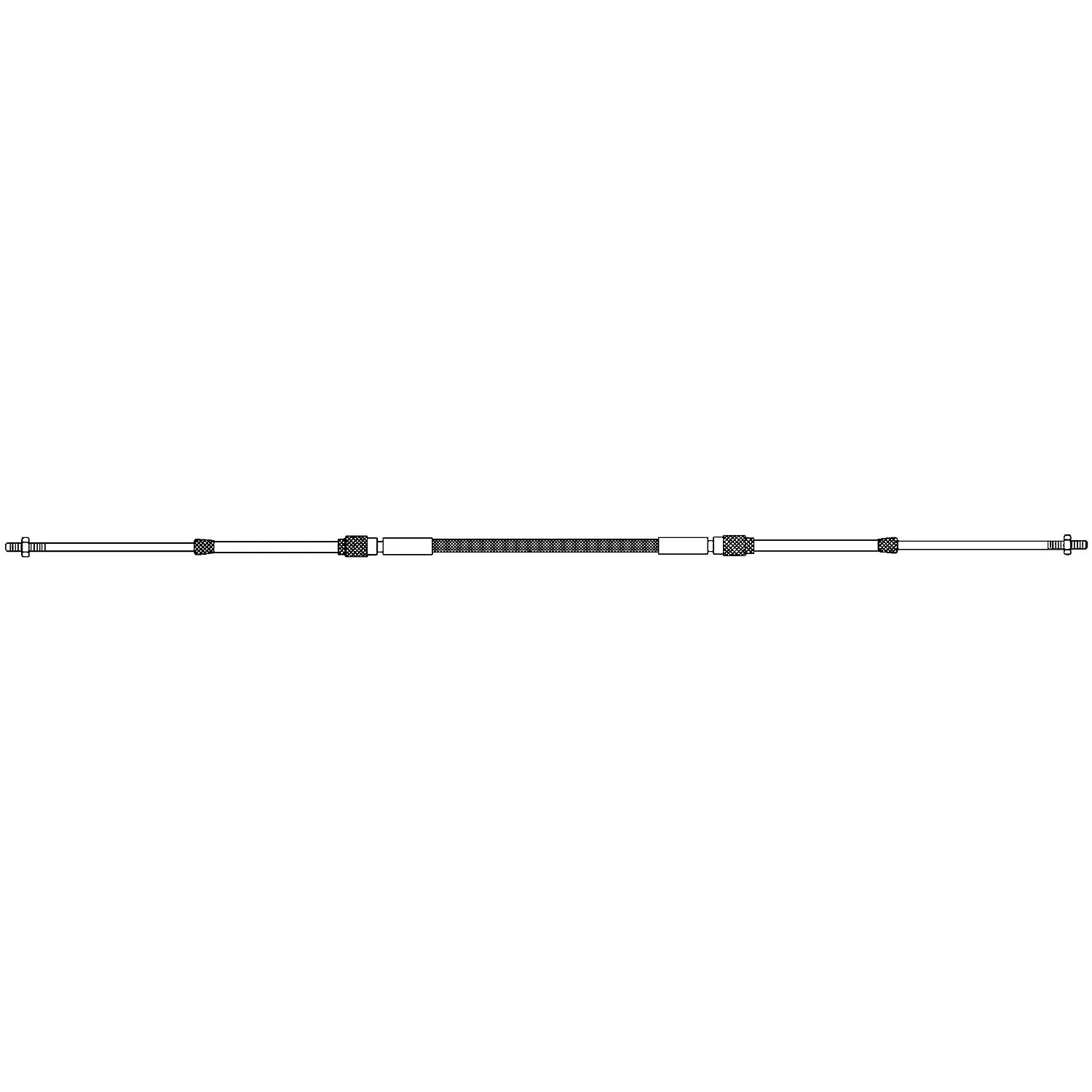 UFlex C2X16 UFLEX C8 3300 Type Standard Universal Style Engine Control Cable 10-32 UNF