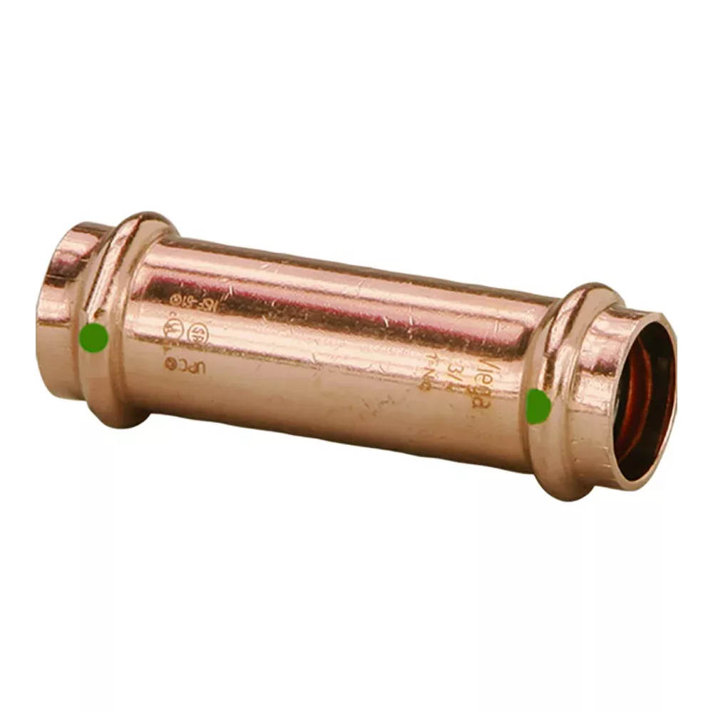 Viega ProPress 114 Extended Coupling wo Stop Double Press Connection Smart Connect Technology 79020