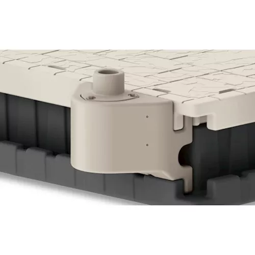 Wave Armor - 2" Raised Post Bracket with Utility Channel - Pair