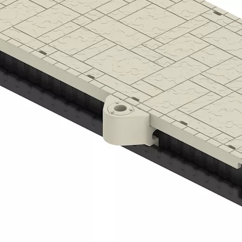 Wave Armor - 4" Flush Post Bracket with Utility Channel -Pair