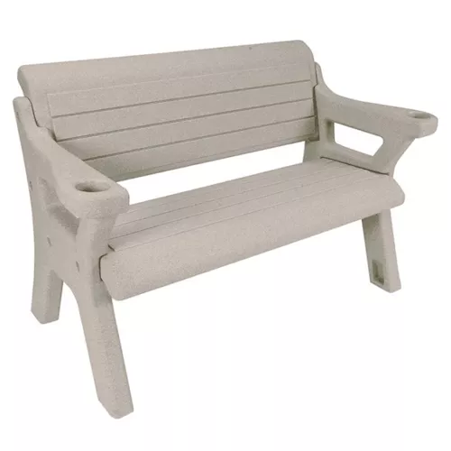 Wave Armor 5' Outdoor Dock Bench