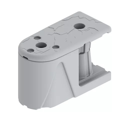 Wave Armor Port Extension Arms for 2" Pipe (pair) - Gray