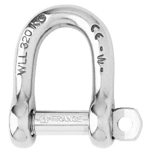 Wichard Self-Locking D Shackle - Diameter 5mm - 3/16'